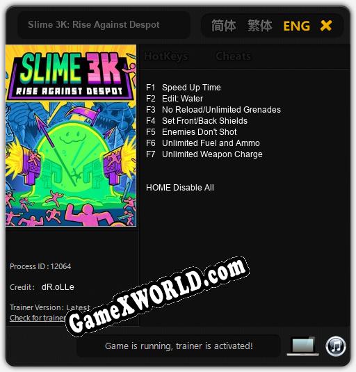 Slime 3K: Rise Against Despot: ТРЕЙНЕР И ЧИТЫ (V1.0.55)