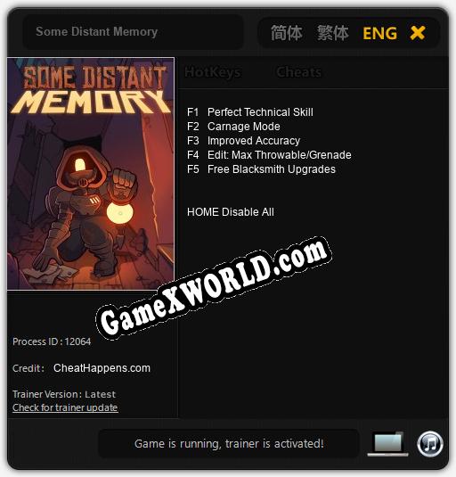 Some Distant Memory: ТРЕЙНЕР И ЧИТЫ (V1.0.67)