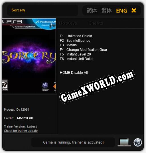 Sorcery: ТРЕЙНЕР И ЧИТЫ (V1.0.33)