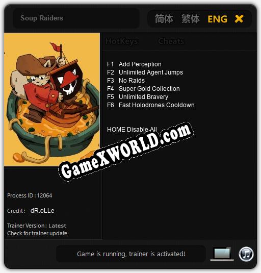 Soup Raiders: Трейнер +6 [v1.2]