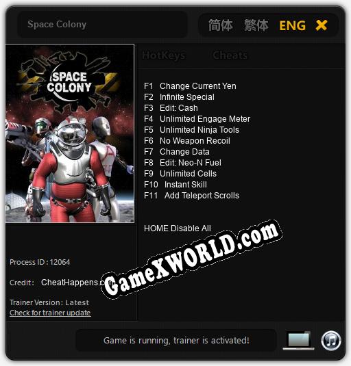 Space Colony: Читы, Трейнер +11 [CheatHappens.com]