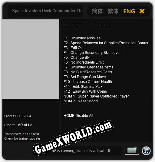 Space Invaders Deck Commander The Board Game: Читы, Трейнер +14 [dR.oLLe]