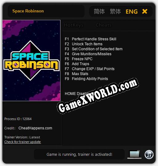 Трейнер для Space Robinson [v1.0.3]
