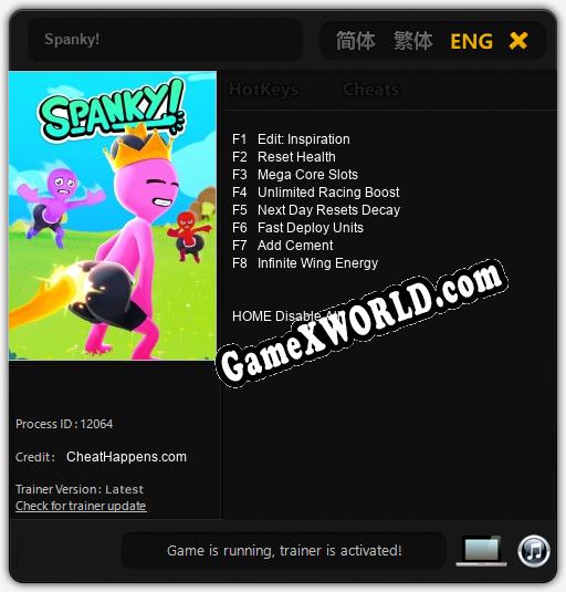 Spanky!: Читы, Трейнер +8 [CheatHappens.com]