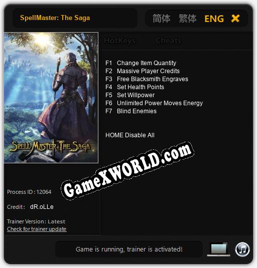 SpellMaster: The Saga: Читы, Трейнер +7 [dR.oLLe]