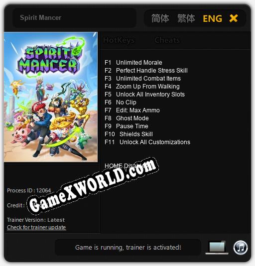 Трейнер для Spirit Mancer [v1.0.5]