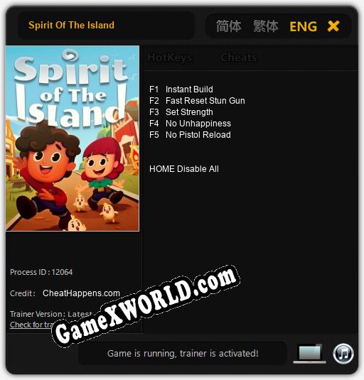 Трейнер для Spirit Of The Island [v1.0.7]