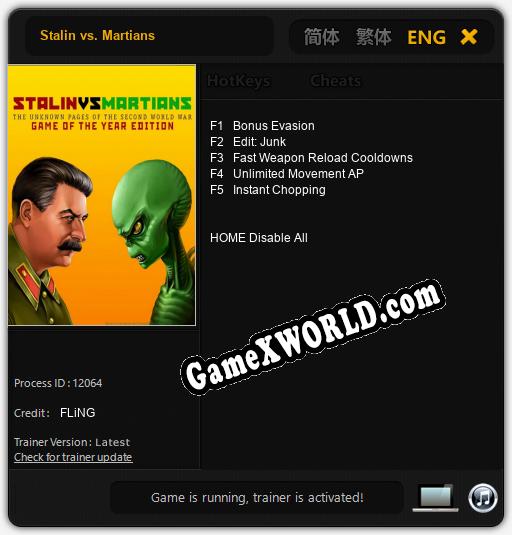 Stalin vs. Martians: Трейнер +5 [v1.5]