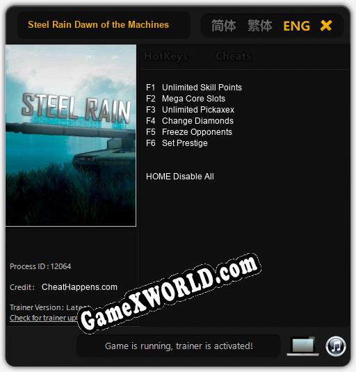 Steel Rain Dawn of the Machines: Читы, Трейнер +6 [CheatHappens.com]