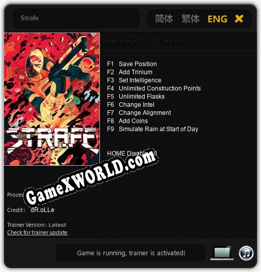 Strafe: Трейнер +9 [v1.3]