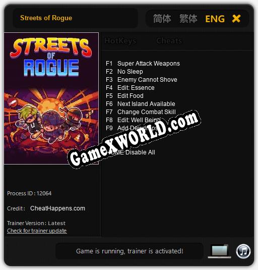 Streets of Rogue: Читы, Трейнер +9 [CheatHappens.com]