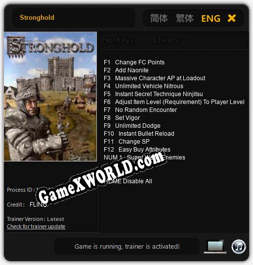 Stronghold: Читы, Трейнер +13 [FLiNG]