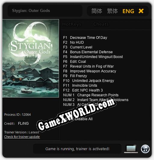 Stygian: Outer Gods: Читы, Трейнер +15 [FLiNG]