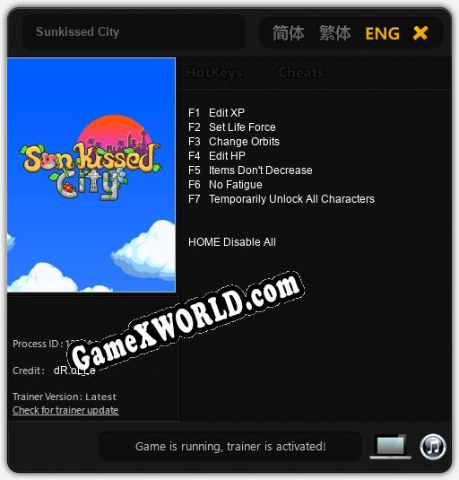 Sunkissed City: ТРЕЙНЕР И ЧИТЫ (V1.0.39)