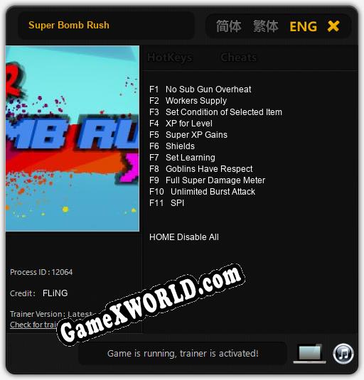 Super Bomb Rush: ТРЕЙНЕР И ЧИТЫ (V1.0.46)