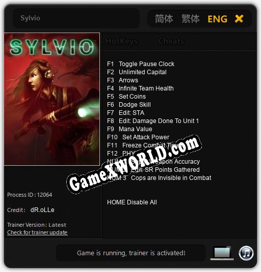 Sylvio: Трейнер +15 [v1.7]