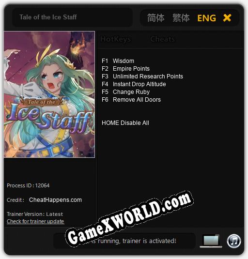 Tale of the Ice Staff: Трейнер +6 [v1.1]