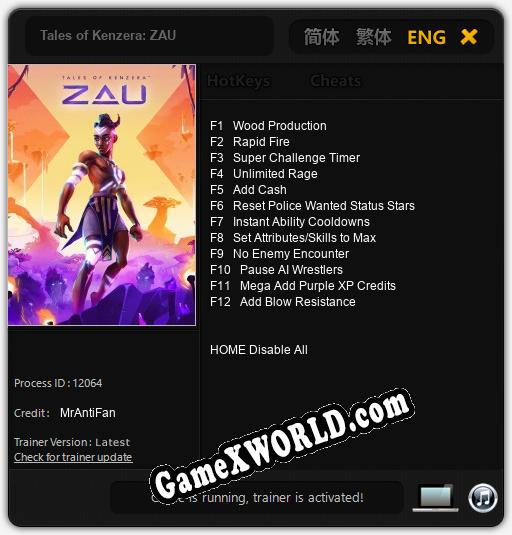 Tales of Kenzera: ZAU: ТРЕЙНЕР И ЧИТЫ (V1.0.74)