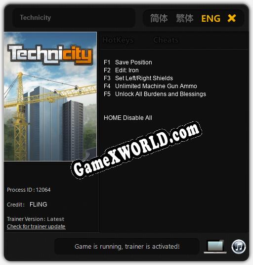 Technicity: Читы, Трейнер +5 [FLiNG]