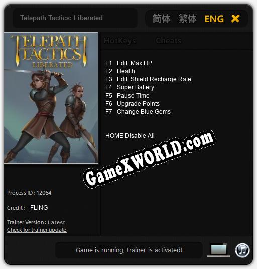 Telepath Tactics: Liberated: ТРЕЙНЕР И ЧИТЫ (V1.0.53)