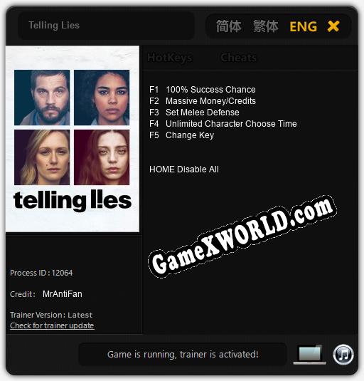Трейнер для Telling Lies [v1.0.1]