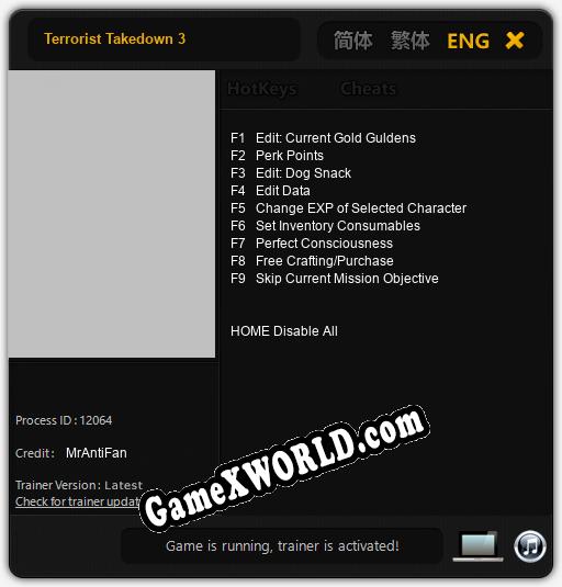 Terrorist Takedown 3: Трейнер +9 [v1.3]