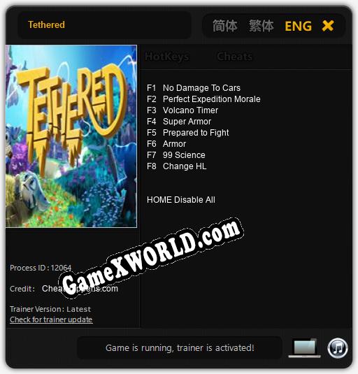 Tethered: Трейнер +8 [v1.3]