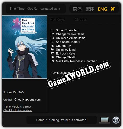 That Time I Got Reincarnated as a Slime ISEKAI Chronicles: Читы, Трейнер +9 [CheatHappens.com]