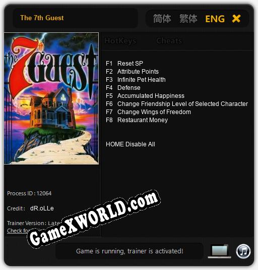 Трейнер для The 7th Guest [v1.0.6]