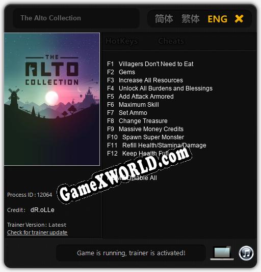The Alto Collection: ТРЕЙНЕР И ЧИТЫ (V1.0.48)