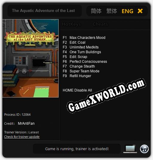 The Aquatic Adventure of the Last Human: Трейнер +9 [v1.7]