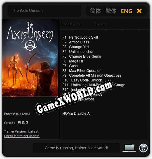 The Axis Unseen: Читы, Трейнер +14 [FLiNG]