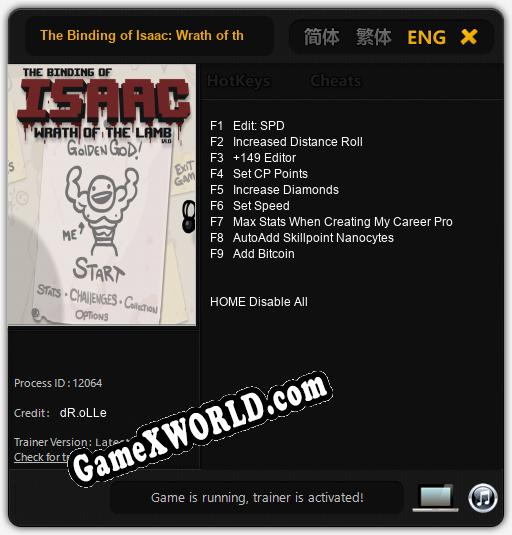 The Binding of Isaac: Wrath of the Lamb: Трейнер +9 [v1.7]