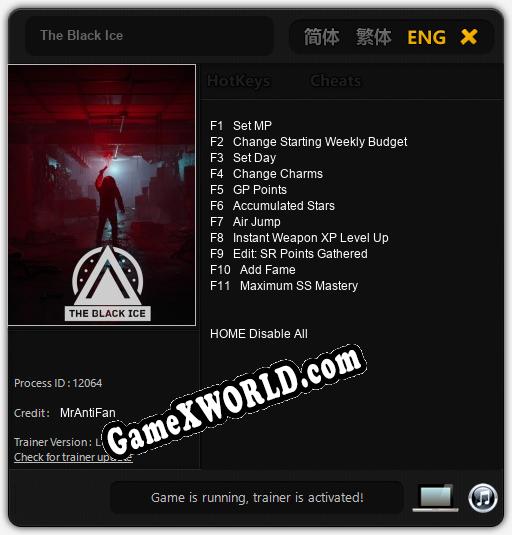 The Black Ice: Трейнер +11 [v1.1]