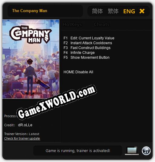 The Company Man: ТРЕЙНЕР И ЧИТЫ (V1.0.57)