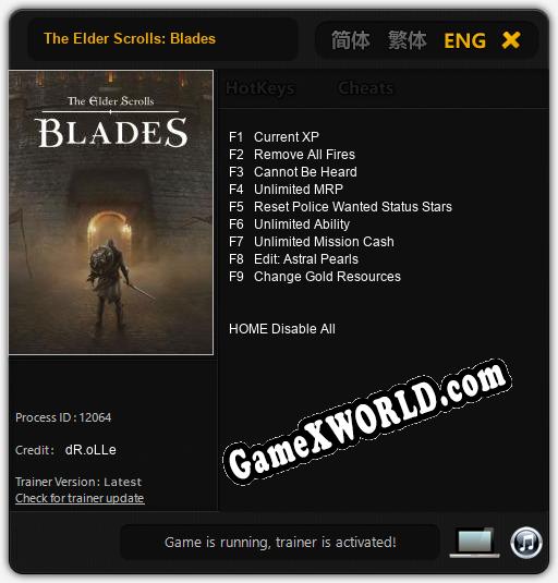 The Elder Scrolls: Blades: ТРЕЙНЕР И ЧИТЫ (V1.0.27)