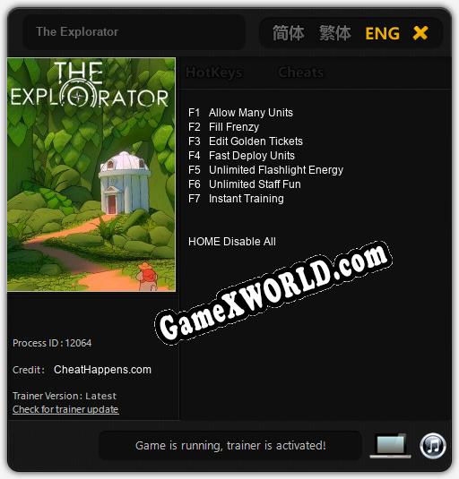 The Explorator: Читы, Трейнер +7 [CheatHappens.com]