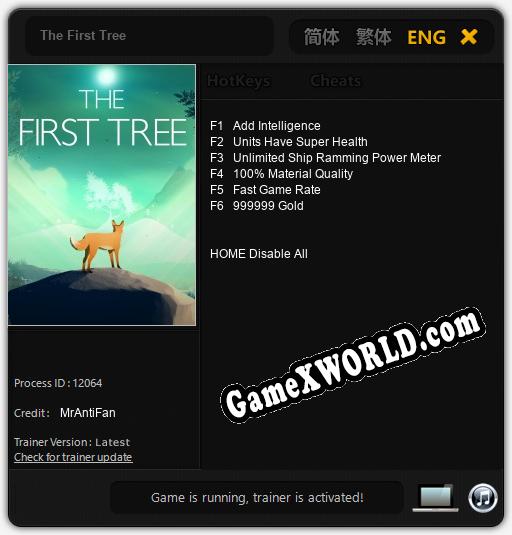 The First Tree: ТРЕЙНЕР И ЧИТЫ (V1.0.81)