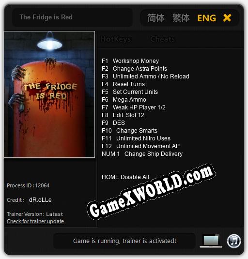 The Fridge is Red: Трейнер +13 [v1.7]