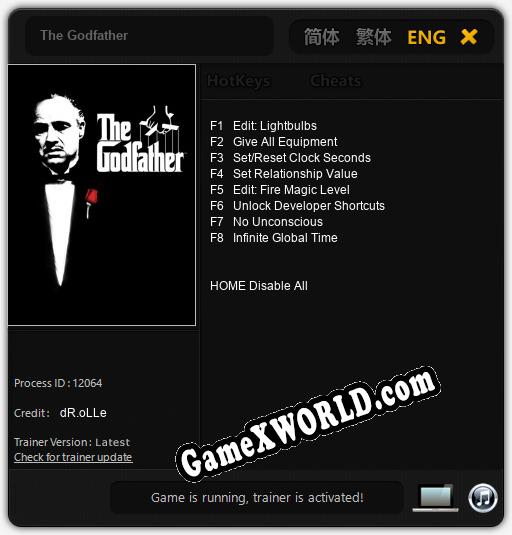 The Godfather: Читы, Трейнер +8 [dR.oLLe]