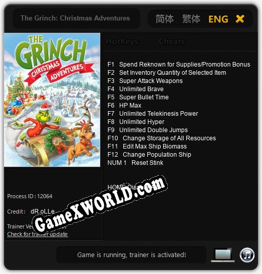 The Grinch: Christmas Adventures: Читы, Трейнер +13 [dR.oLLe]