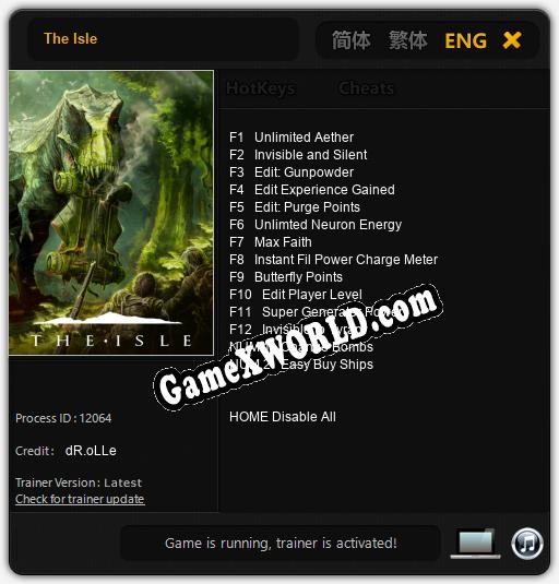 The Isle: Трейнер +14 [v1.5]