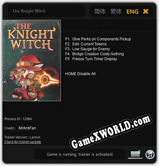 The Knight Witch: Трейнер +5 [v1.6]