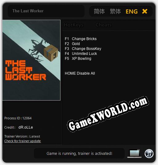 Трейнер для The Last Worker [v1.0.3]