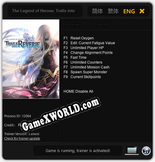 The Legend of Heroes: Trails into Reverie: Трейнер +5 [v1.7]