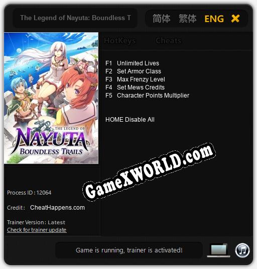 The Legend of Nayuta: Boundless Trails: Трейнер +14 [v1.8]