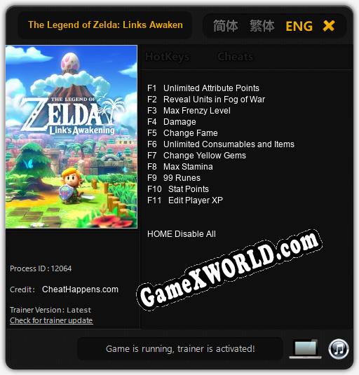 The Legend of Zelda: Links Awakening: Читы, Трейнер +11 [CheatHappens.com]