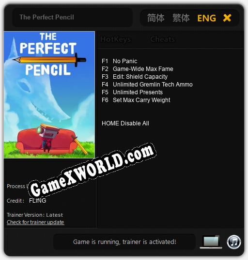 Трейнер для The Perfect Pencil [v1.0.2]