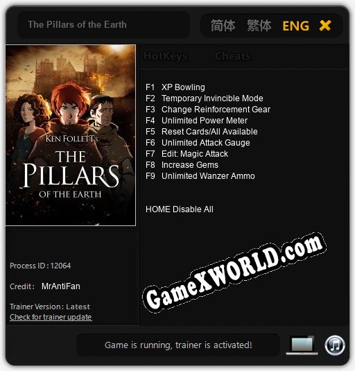 The Pillars of the Earth: Читы, Трейнер +9 [MrAntiFan]