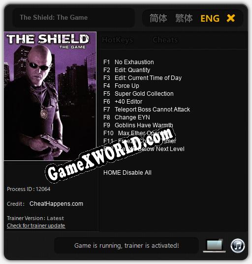 The Shield: The Game: Трейнер +12 [v1.3]